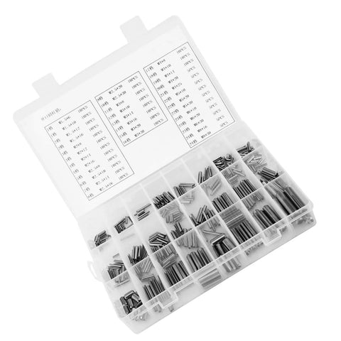 Go-To Cotter Pin Kit With Stainless Steel Slotted And Split Pins, Assortment Set In A Handy Plastic Organizer, M1.5 To M8 Sizes For Machinery