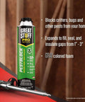 Pestblock Complete Kit For Sealing Gaps Up To 3 Inches With Insulating Expanding Foam Sealant