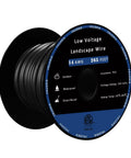 Low Voltage Landscape Lighting Wire Direct Burial Underground Cable Fourteen Two Gauge Black 265 Feet For Outdoor Lighting Copper Core ETL Listed RoHS Compliant Energy Efficient Ideal For Pathways Decks And Spotlights