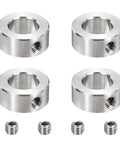 Stainless Steel Shaft Collar Set, 4 Pack, 16mm Inner Diameter, 28mm Outer Diameter, 12mm Thick, Single Hole Bore, Locking Collars