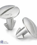 Clean Underbody Splash Shield Fastener Kit Replaces OE 90674ty2a01 quarter turn pins in silver color for Honda Acura.