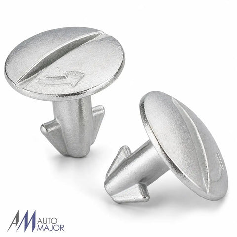 Clean Underbody Splash Shield Fastener Kit Replaces OE 90674ty2a01 quarter turn pins in silver color for Honda Acura.