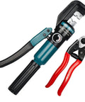Hydraulic Crimping Tool And Cable Cutter For Stainless Steel Cable Railing Hardware Pro Grade 1 8th To 3 16th Inch DC02 Battery Cable Crimp Tool
