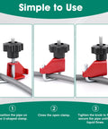 Step-by-step use of 4 Piece Hose Pinch Off Pliers Set for Automotive Brake Line Clamps and Fuel Lines