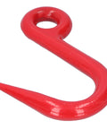 Heavy Duty Alloy Steel Eye Lifting Hook With Safe Grab Design, 1 Ton Capacity, Industrial Crane Hook For Factories, Ports, Construction, Red