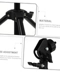 Adjustable Metal Snare Drum Stand For Practice with secure holder rack, showcasing durable metal material and height adjustment features.