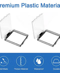 Durable Clear PC Power Button Cover Pack Of 2, Dustproof And Waterproof Push Button Cap Guard, Plastic Protector shown open