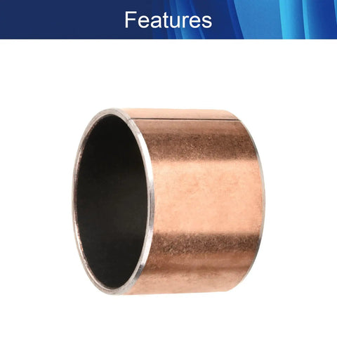 Rock Solid Smooth Operator Sleeve Bearing 40mm Bore By 44mm Outer Diameter By 30mm Length Carbon Steel Bronze Alloy Oilless Bushings.
