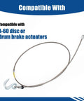Safety Cable Assembly Replacement For UFP A-60 Disc And Drum Brake Actuators 34370 Compatible, shown with installation instructions
