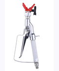 Heavy Duty Airless Paint Spray Gun With Reversible 517 Tip And Locking Tip Guard 3600 PSI Max Pressure Forged Swivel Handle four finger trigger.