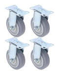 Four Inch Heavy Duty Polyurethane Caster Wheels Set Of Four Built Tough For Rock Solid Glide And Ultra Quiet Performance slide right into place.