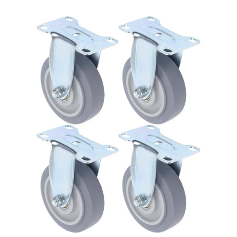 Four Inch Heavy Duty Polyurethane Caster Wheels Set Of Four Built Tough For Rock Solid Glide And Ultra Quiet Performance slide right into place.