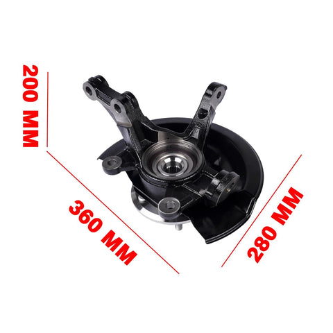 Front Right Steering Knuckle And Wheel Hub Bearing Assembly Replacement For 2007 2008 2009 CRV 2.4L L4 With OEM 51211-SWA-A00