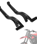 Brake Levers For Electric Dirt Bike Yozma IN10 And IN10 Pro Direct Replacement Durable Aluminum Alloy Levers For Smooth Braking No Fuss Install Off Road Ready Fits Factory Specs black aluminum pair