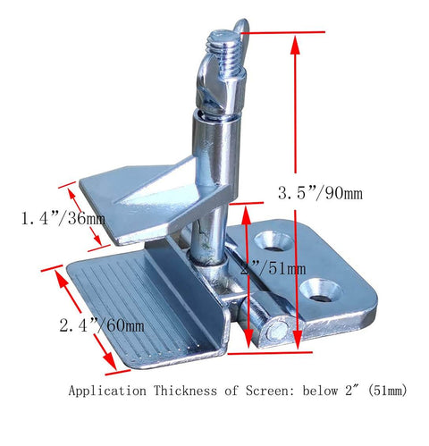 Two Pack Butterfly Frame Hinge Clamp Set For Screen Printing Heavy Duty Zinc Alloy DIY Hobby Tool With Screws