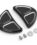 Black Batwing Fairing Rearview Mirror Hole Plug Inserts And Screws For Harley Street Glide FLHX 2014-2023, CNC 6061, easy install