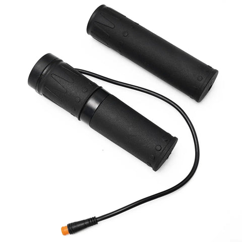 Right Hand Half Twist Electric Scooter Throttle For 12V To 72V Ebike Waterproof All Weather 3 Pin WP Connector, black