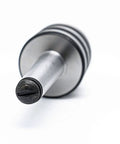 MT2 Morse Taper Live Center For Lathe 2MT Beefy Medium Duty with 60-degree point and triple bearing, front view