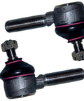 Two Pack Front Drag Link Ends And Front Tie Rod Ends For Ford 8N Tractor Beefy Heavy Duty Steering Linkage Set 4 Inch Length 0.687 Inch Shaft LH Thread Replaces 8N3270 Fits Ford 8N 9N Models Durable Tractor Steering Parts, two black tie rod ends