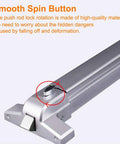 Push Bar Door Lock With 6 Keys And Emergency Exit Handle 25 Inch Aluminum Panic Exit Device for Commercial Doors close-up