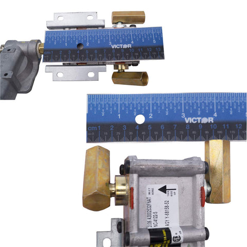 Gas Range Safety Valve And Pressure Regulator Replacement For Model Specific DG94-00449A 2754537 measured with ruler