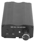 Morse Code Keyer Transmitter For Shortwave CW With Auto Memory, Paddle Keyer For Ham Radio Rig, black exterior with knobs