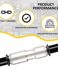 One Quarter Inch Push To Connect Check Valve For Air Pneumatic Systems One Way Inline Valve Nickel Plated Brass And Plastic Pack Of Two Easy Install High Flow
