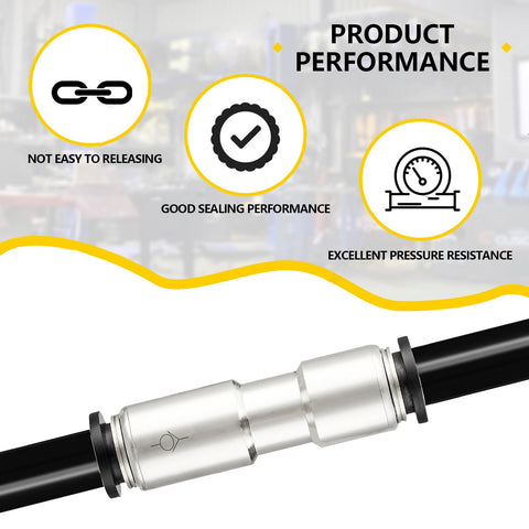 One Quarter Inch Push To Connect Check Valve For Air Pneumatic Systems One Way Inline Valve Nickel Plated Brass And Plastic Pack Of Two Easy Install High Flow