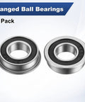 Flanged Ball Bearing 8x16x5mm F688 2RS Double Rubber Seal Chrome Steel GCr15 Deep Groove Bearings 4 Pack built for wheelbarrows and printers