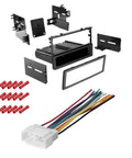 Honda Civic 1999 To 2000 In Dash Mounting Kit 3 Item Bundle For Car Stereo Installation With Single Din Harness And Radio Dash Kit Includes Wire Harness And Butt Connectors