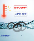 Ultimate DIY Friendly Rubber Flat Washer Gasket Set For Plumbing Repairs shown with temperature range and waterproof feature
