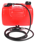 3 Gallon Portable Boat Fuel Tank With Easy Carry Design Lightweight Gas Tank For On The Go Refueling Durable Leak Proof Replacement Fuel Tank For Boats And Watercraft, red with black hose