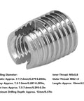 Self Tapping Insert Kit For M5x0.8 Female And M8x1.0 Male Threads Stainless Steel Wire Thread Repair Inserts 20 Pcs Quick Fix For Automotive Construction And Electronics Projects Pro Grade, 10mm insert
