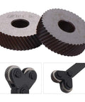 3 Piece Dual Wheel Knurling Tool Set With Diagonal And Linear Pitch For Precision Machining And Embossing Pro Grade Durable Build