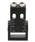 Top Notch Woodworking Punch Locator For 15 Degree Inclined Holes With Precision Joint Angle Positioner, black measuring tool.
