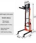 Heavy Duty Automated Lifting Platform Table For Ductwork And Air Conditioning Setup That Handles Big Loads With Precision Motorized Lift Mechanism, 2.88m height, 88cm wide.