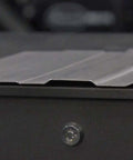 Close-up of Offset Bead Roller Dies for 22mm Rollers, focusing on grooved metal sheet showing adjustable deep or shallow forming.