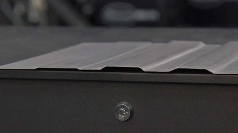 Close-up of Offset Bead Roller Dies for 22mm Rollers, focusing on grooved metal sheet showing adjustable deep or shallow forming.