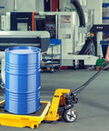Heavy Duty Modular Spill Deck Built Like A Tank For Drums And Storage Containers Solid Polyethylene Base with blue drum