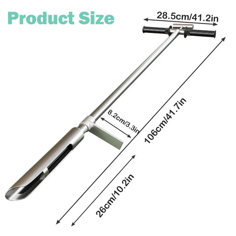 42 Inch Pro Grade Soil Sampler Probe With 304 Stainless Steel Build Ejector Product Size Diagram