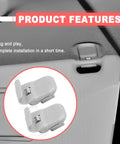 Mazda Sun Visor Clip Retainer Replacement 2 Pack Gray For RX-8 2004-2011 CX-7 2007-2009 CX-9 2007-2009 Mazda 6 2006-2008 clip detail