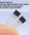 Top Shelf A3144 Hall Effect Sensors 20 Pack 3 Pin Magnetic Detector for Arduino DC 4V to 24V small sensors held between fingers