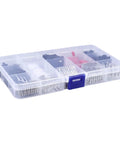 60 Piece RC Connector Kit With 2.54mm Male And Female Connectors ABS Terminals in clear plastic storage box