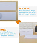 20 Pack White Paper Envelopes For Office And Party Invites Thick Paper With Strong Security Reusable Design For Sending Letters And Mail
