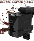 Kick Start Your Morning Vibe With This Electric Home Coffee Roaster, compact black design with manual knob and control panel.