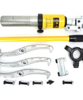 Heavy Duty 5 Ton Hydraulic Gear Puller And Bearing Separator Tool Kit With Three Jaw Setup For Garage Hub And Gear Removal Using 200 Mm 140 Mm Height And 50 Mm Pump Stroke Capacity For Tough Jobs In Home Or Local Garage Shops Now, 3-jaw steel kit