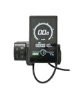 24V-72V E Bike LCD Display With 4 Inch Vertical Screen, Model 818 Electric Bike Meter featuring light sensor auto brightness.