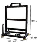 Open Frame PC Test Bench Rig With Aluminum Chassis For DIY Builds Fits ITX MATX ATX Motherboards Holds 2 HDD And 2 SSD Vertical Liquid Cooling Ready Perfect For Overclocking And Custom Rig Building
