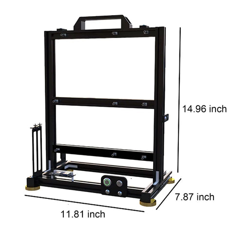 Open Frame PC Test Bench Rig With Aluminum Chassis For DIY Builds Fits ITX MATX ATX Motherboards Holds 2 HDD And 2 SSD Vertical Liquid Cooling Ready Perfect For Overclocking And Custom Rig Building