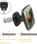 4 Pack Square Kitchen Cabinet Knobs Sunflower Rooster Design Dope Black Glass ABS Drawer Pulls with screws and measurements